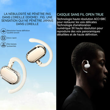 Écouteurs de traduction 144 langues traduction dispositif de traduction 30 heures endurance casque traduction bidirectionnelle